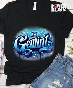 Graffiti Gemini Zodiac