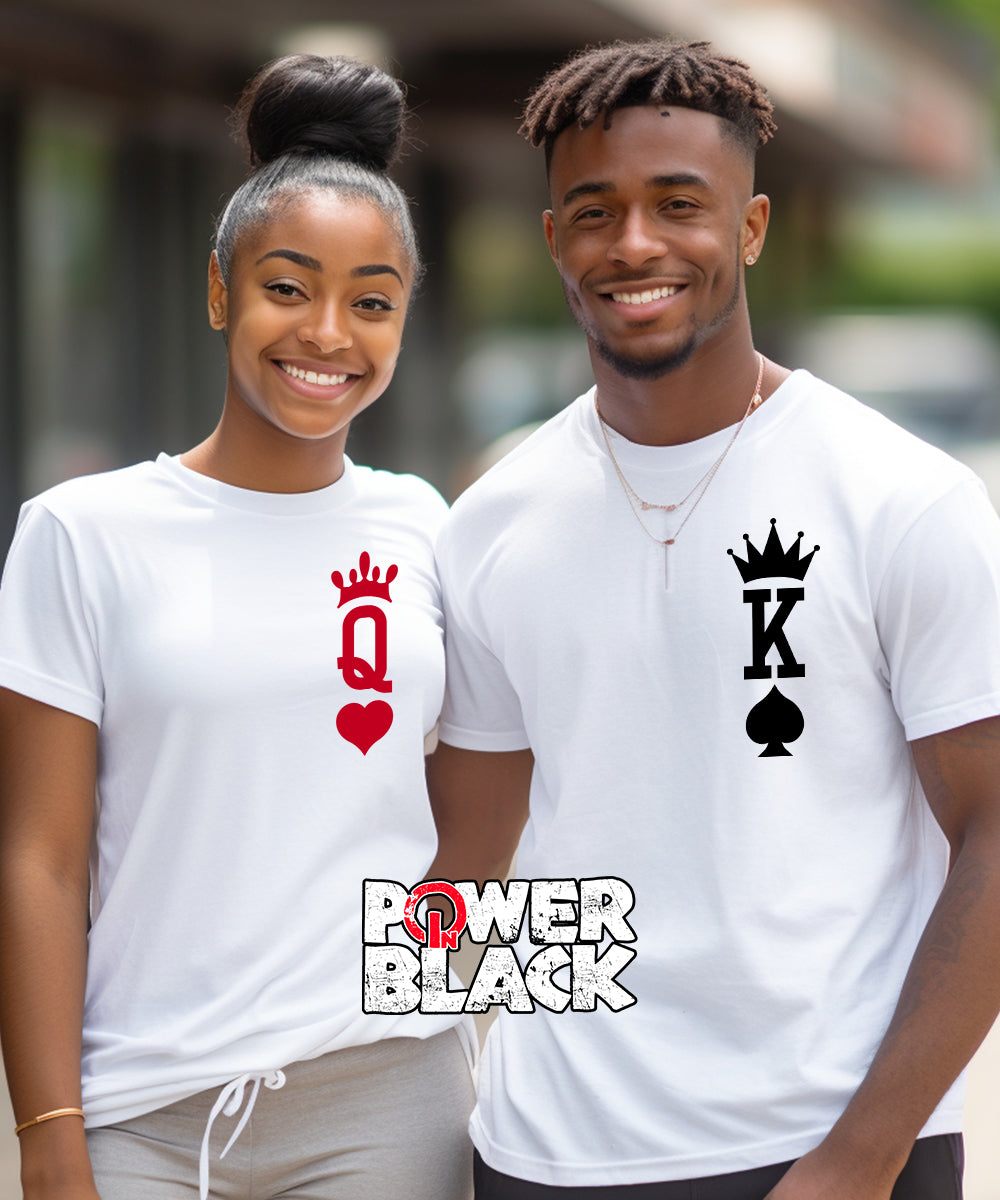 King of Spades and Queen of Hearts Set (Front and Back Print)