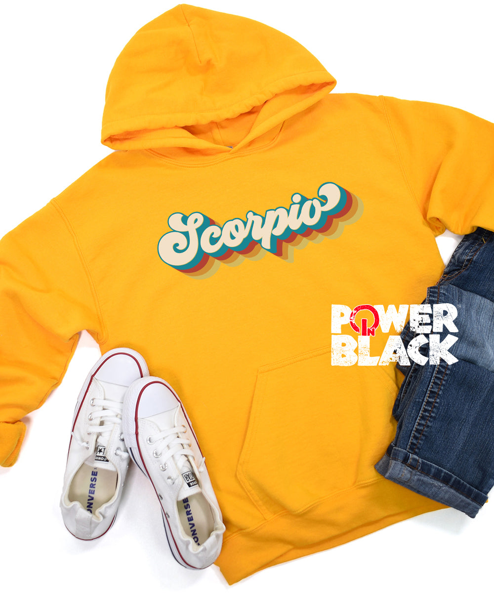 Retro Scorpio Zodiac Hoodie