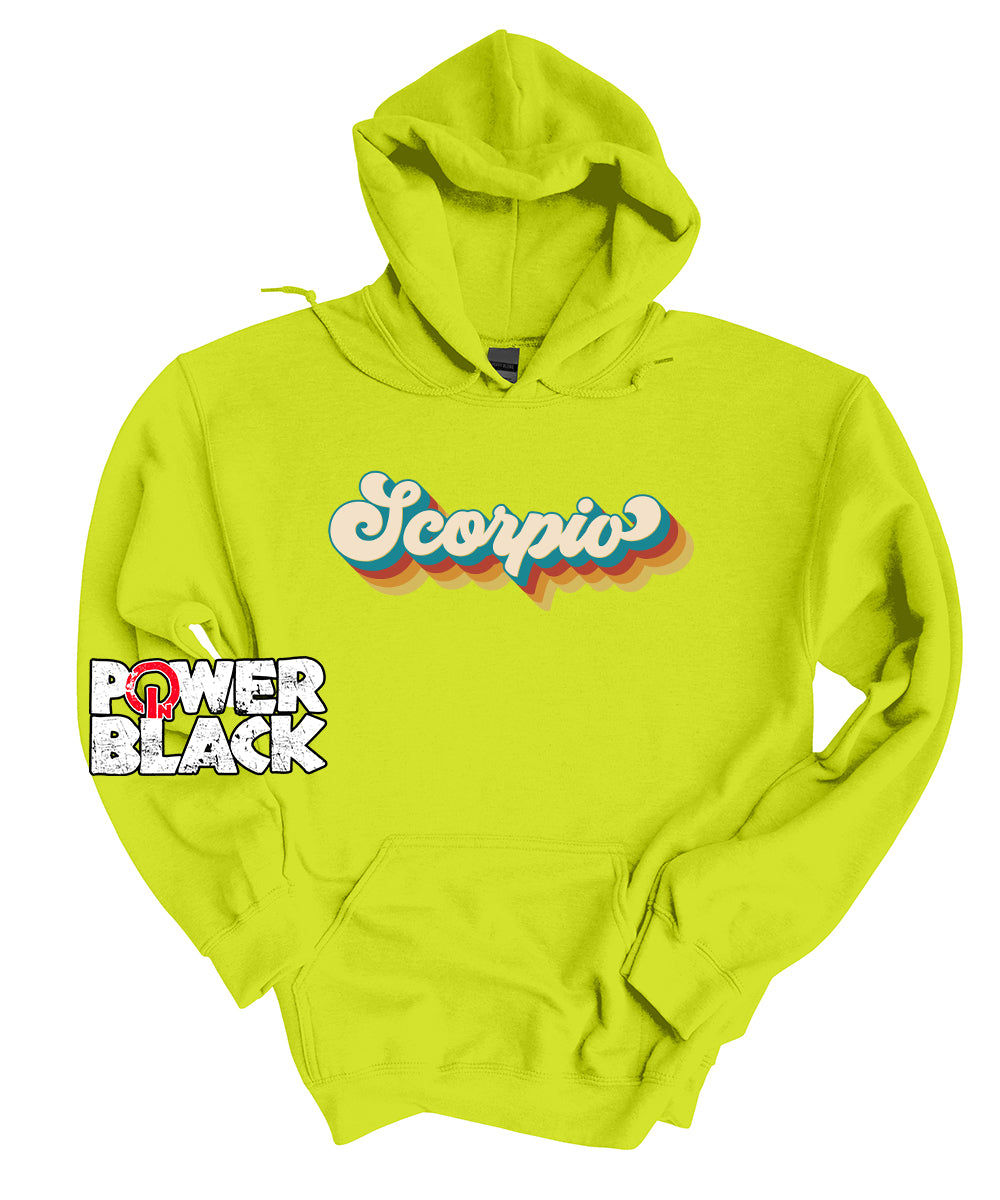 Retro Scorpio Zodiac Hoodie