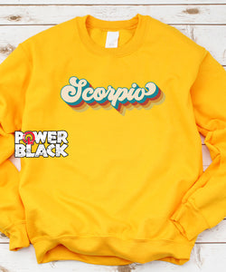 Retro Scorpio Zodiac Sweatshirt