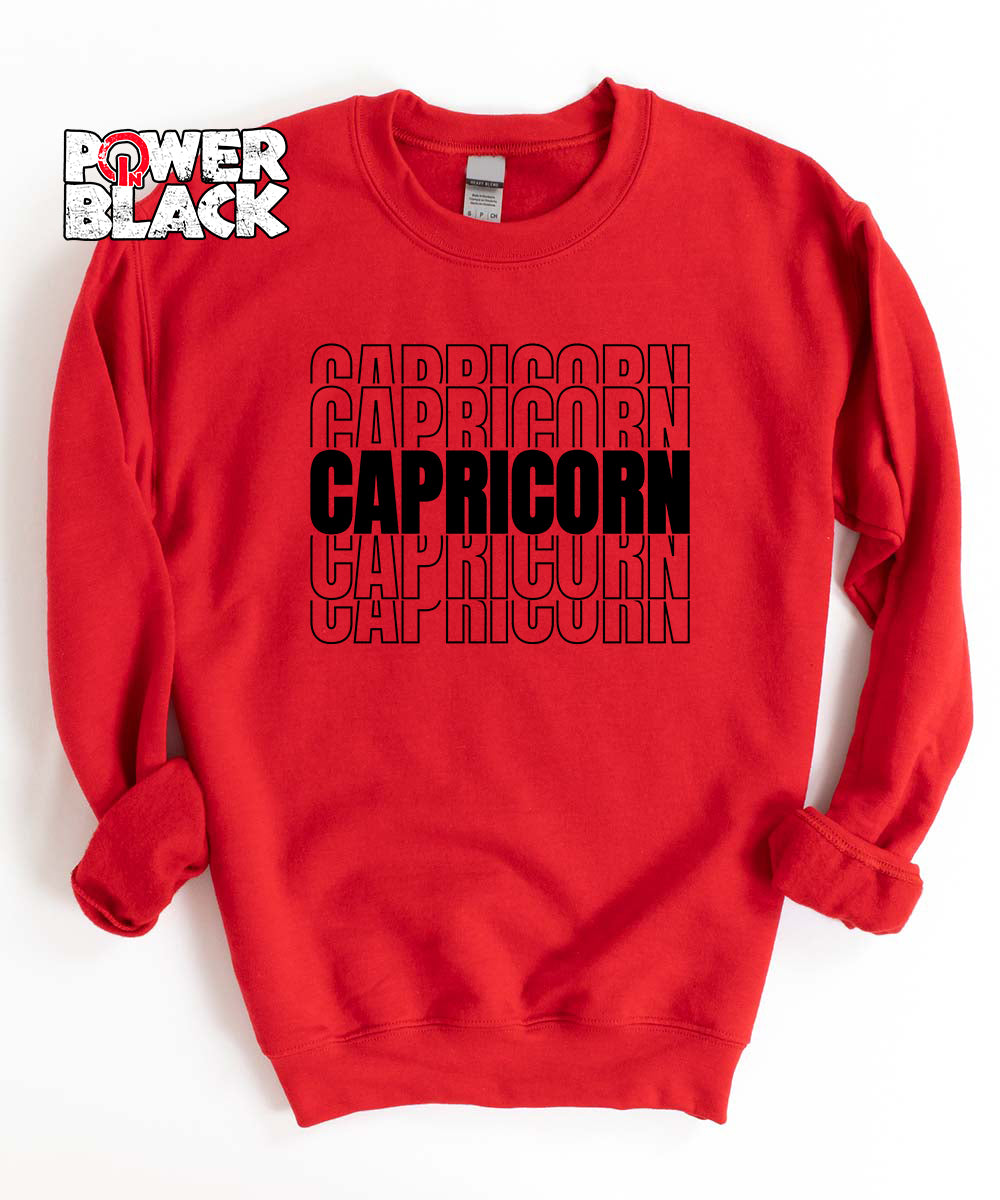 Stacked Capricorn Zodiac Sweatshirt