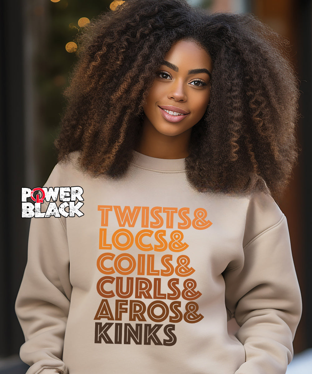 Twists, Locs, Curls & Coils Sweatshirt