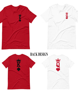 King of Spades and Queen of Hearts Set (Front and Back Print)